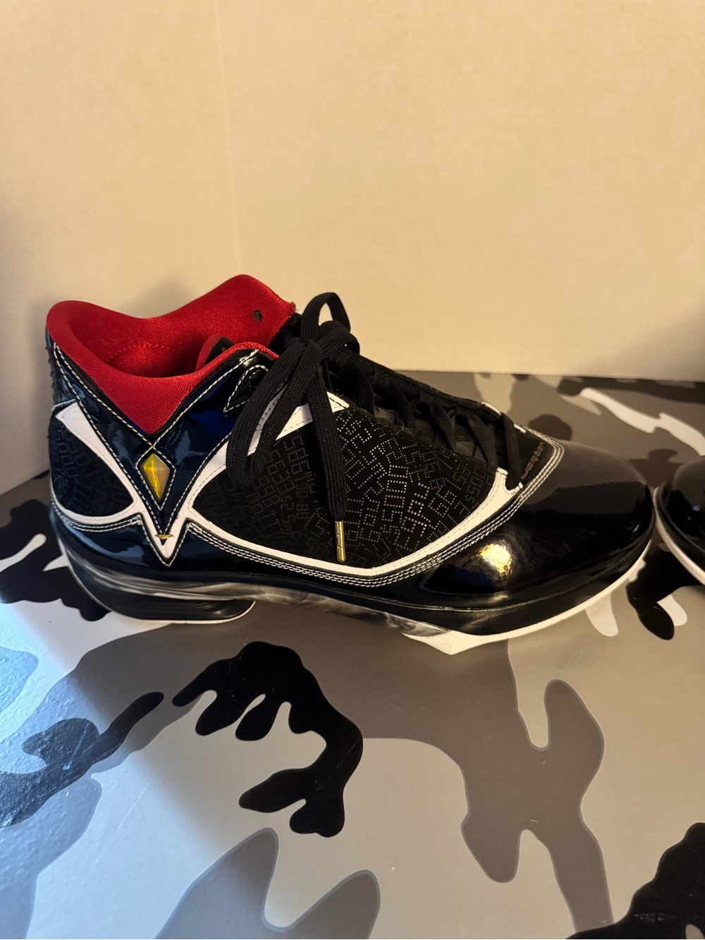 Jordan Men's Black, Red and White Basketball Sneakers legit